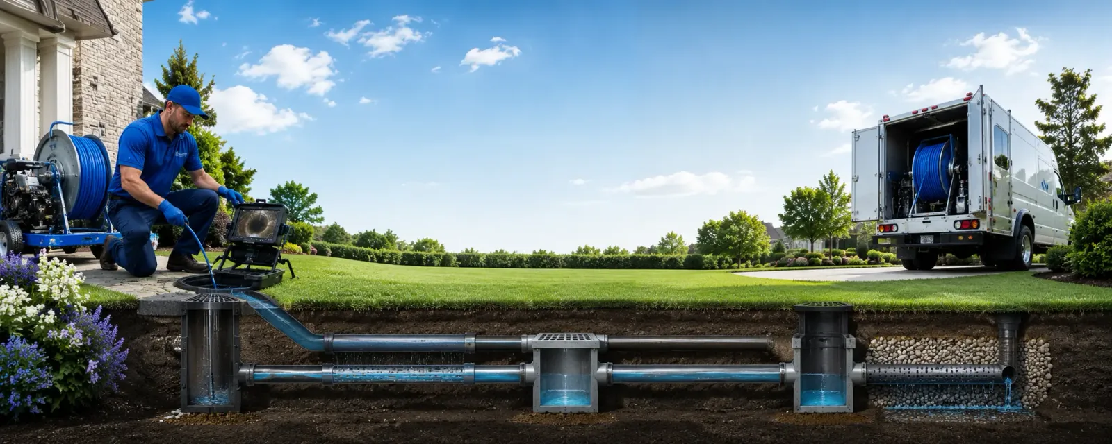 Outdoor drain cleaning information for East Charleston, VT